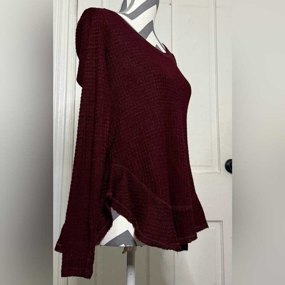 Saturday Sunday By Anthropologie Women’s Tulip Back Sweater XS Waffle Knit - Picture 10 of 11